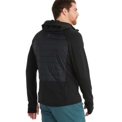 Wholesale 😀 Marmot Variant Hybrid Hooded Fleece Jacket Men's 🎁 -Cheap Marmot Shop BLA D1 1