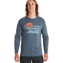 Promo 🤩 Marmot Freestyle Long Sleeve T Shirt Men's 🎁 -Cheap Marmot Shop NAVHEA D2 2