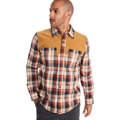 Promo ⭐ Marmot Needle Peak Midweight Flannel Long Sleeve Shirt Men's 🔔
